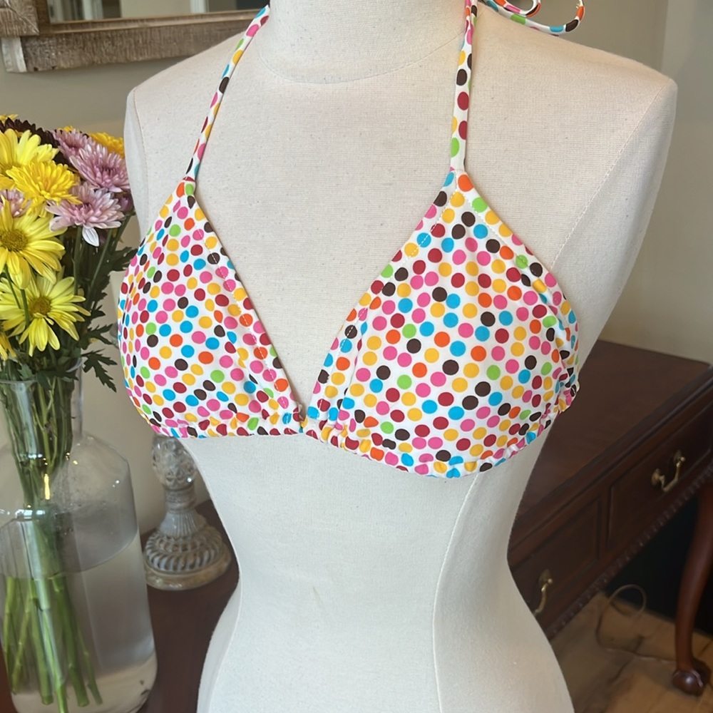 Polka Dot Bikini Top - Picture 3 of 10
